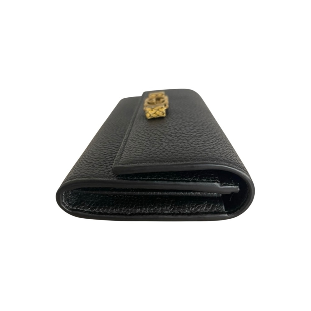 Rare Gucci Yellow Python & Black Pebbled Calfskin Leather Continental Wallet - Picture 6 of 11